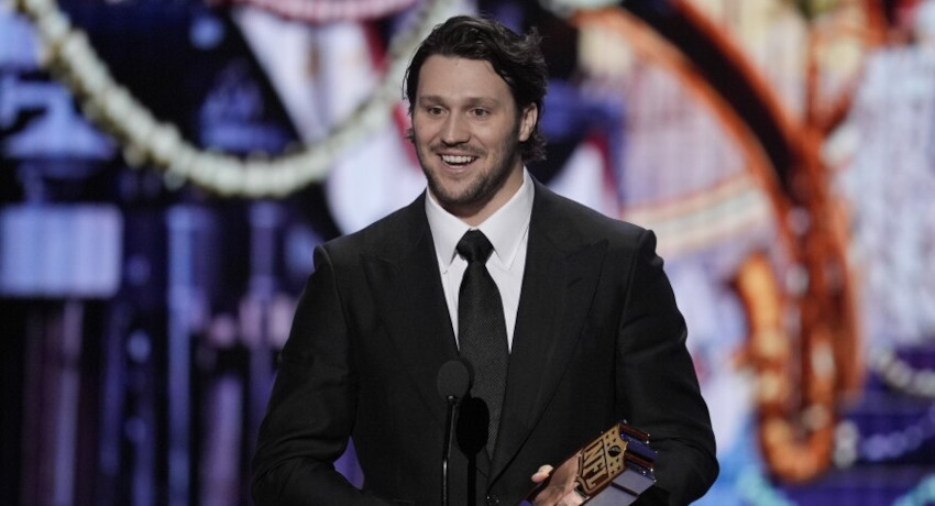 Josh Allen Wins MVP Award at NFL Honors Show